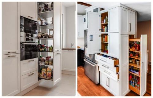 Как рационально использовать пространство на полках. Шкафы